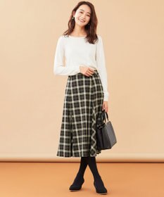 洗える】フレアチェック/ツイード スカート / any SiS | ファッション 