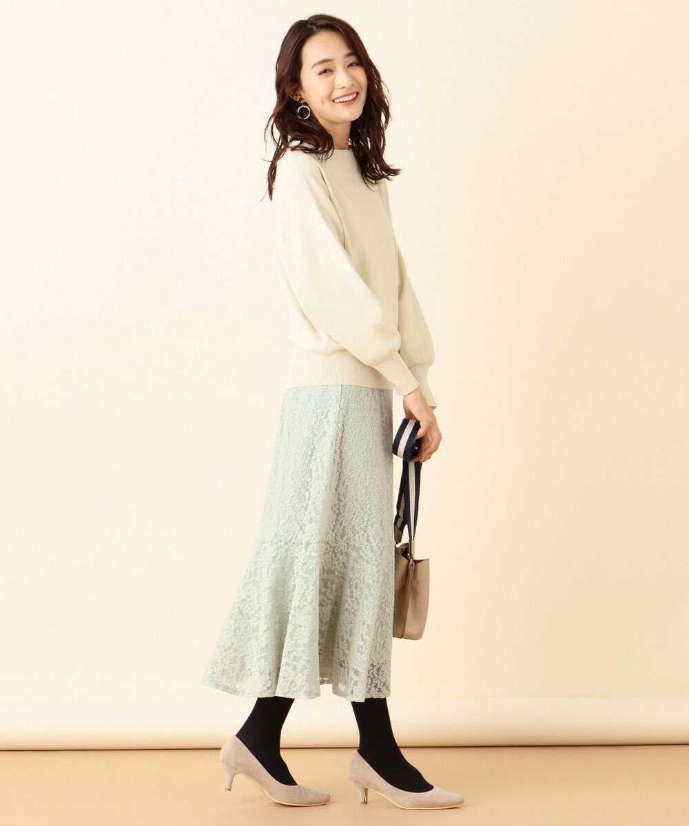 ANY SIS 【洗える】キモウレースフレア スカート 