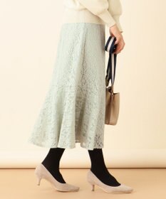 ANY SIS 【洗える】キモウレースフレア スカート