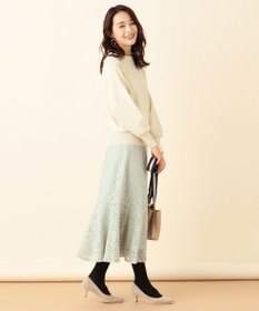 ANY SIS 【洗える】キモウレースフレア スカート