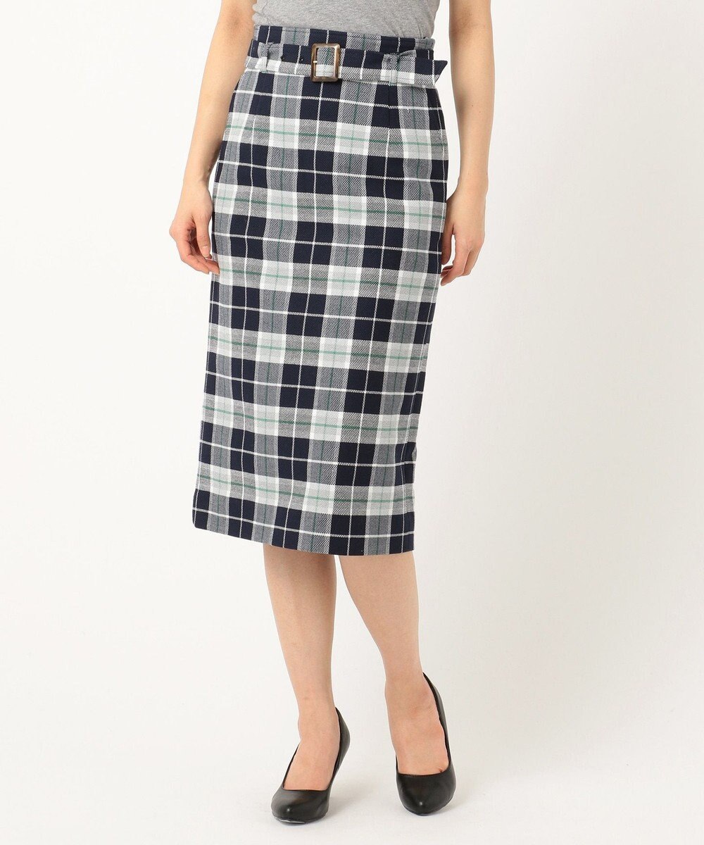 スプリングチェックナロー スカート / any SiS L | ファッション通販
