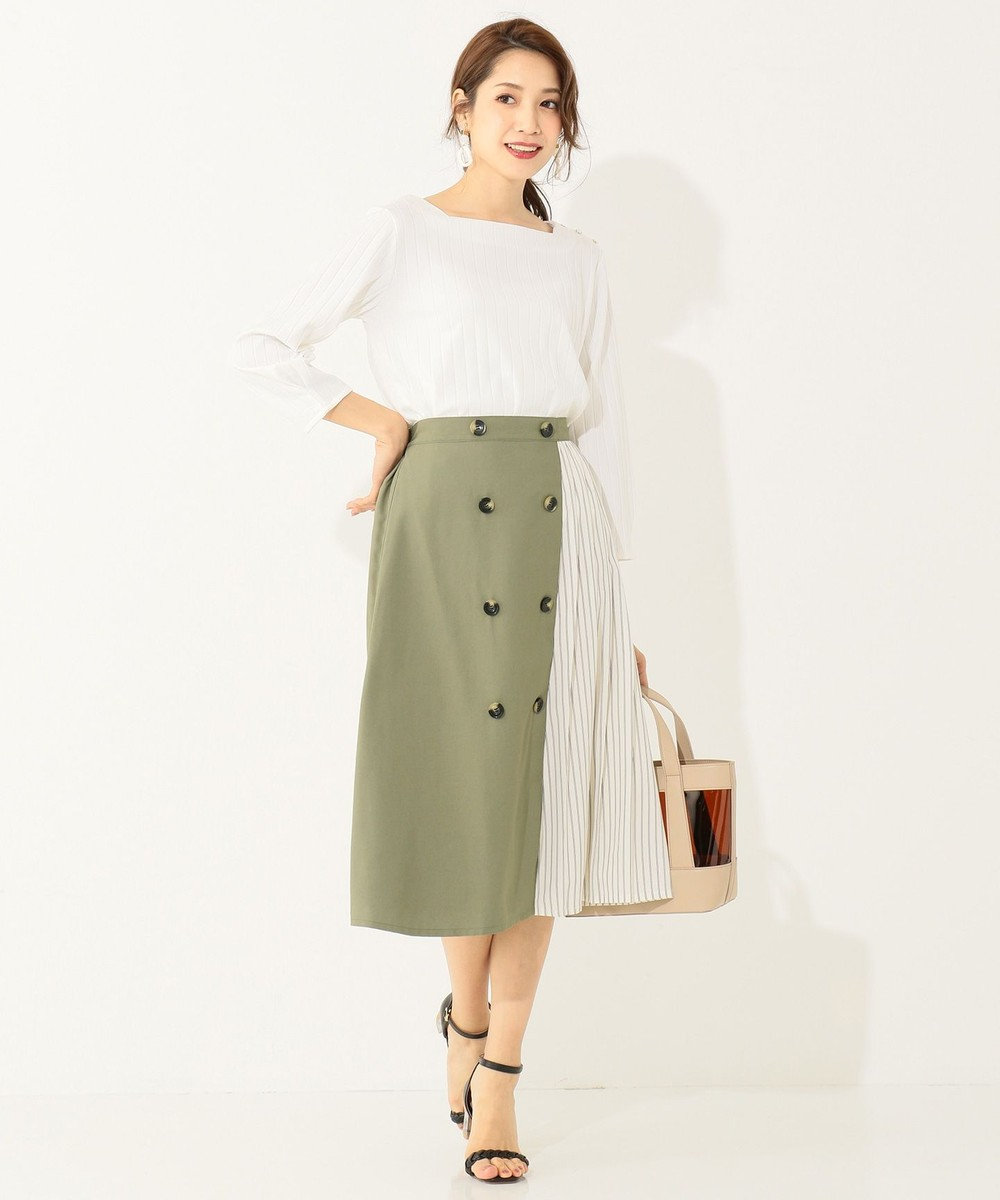 Web限定カラー ストライプコンビトレンチ スカート Any Sisファッション通販 公式通販 オンワード クローゼット