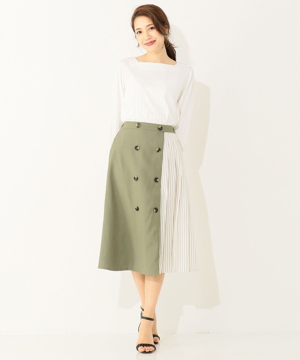 Web限定カラー ストライプコンビトレンチ スカート Any Sisファッション通販 公式通販 オンワード クローゼット