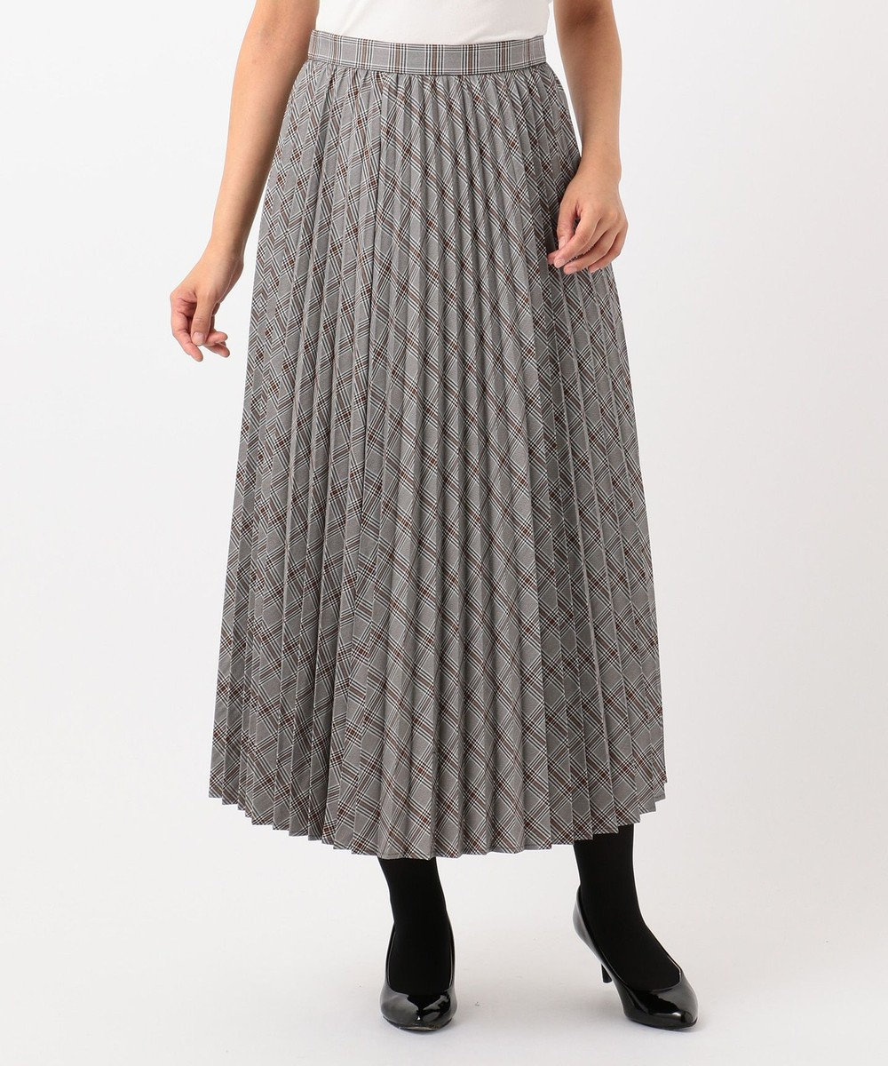 洗える】チェックプリーツロング スカート / any SiS | ファッション