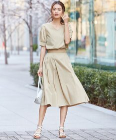 洗える】リネンMIXライトスラブ スカート / 組曲 L | ファッション通販  