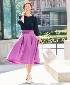 洗える】リネンMIXライトスラブ スカート / 組曲 L | ファッション通販  