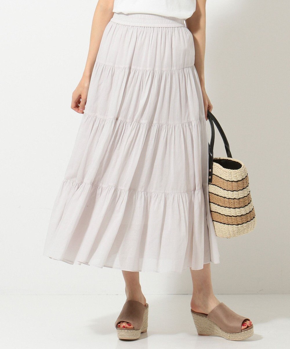 新色追加 エアリーボイルティアードスカート 組曲ファッション通販 公式通販 オンワード クローゼット