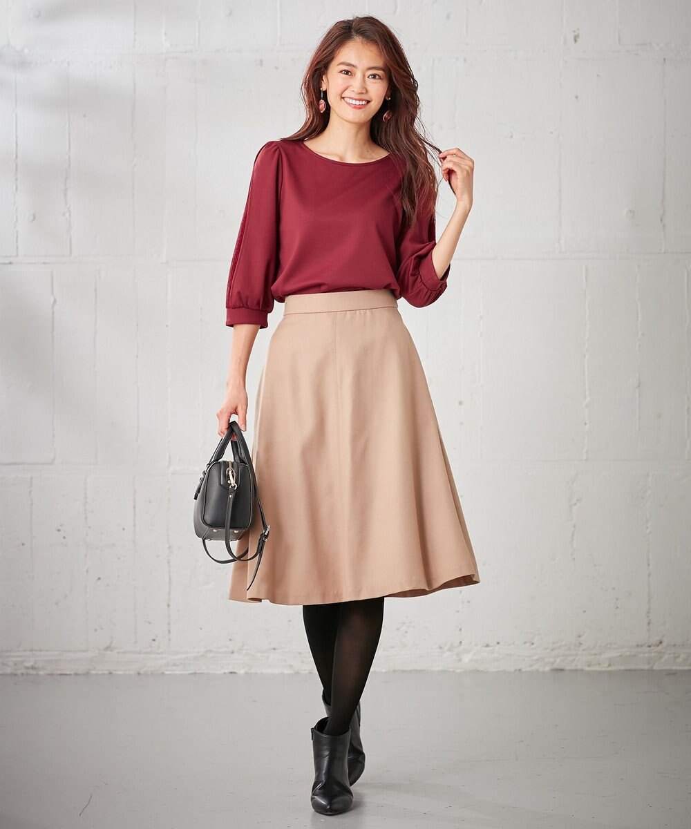 洗える ウールハイカウントフラノ フレアスカート 組曲ファッション通販 公式通販 オンワード クローゼット