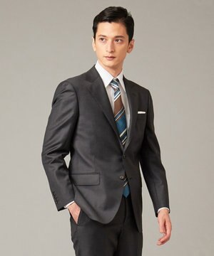 DORMEUIL】EXEL BLUE ネイビー スーツ/ 無地 / GOTAIRIKU