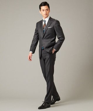 DORMEUIL】EXEL BLUE グレー スーツ/ 無地 / GOTAIRIKU | ファッション 