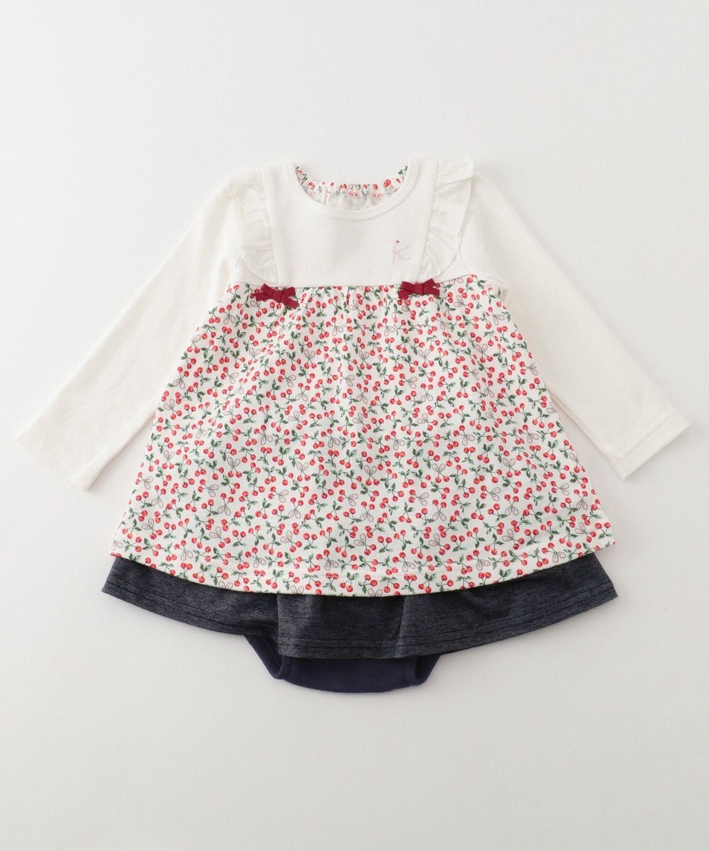 80 90cm チェリーチュニック デニムブルマ 2点セット 組曲 Kids ファッション通販 公式通販 オンワード クローゼット