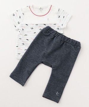 80～90cm】ポピープリント キュロット ギフトBOX (2点セット) / 組曲 