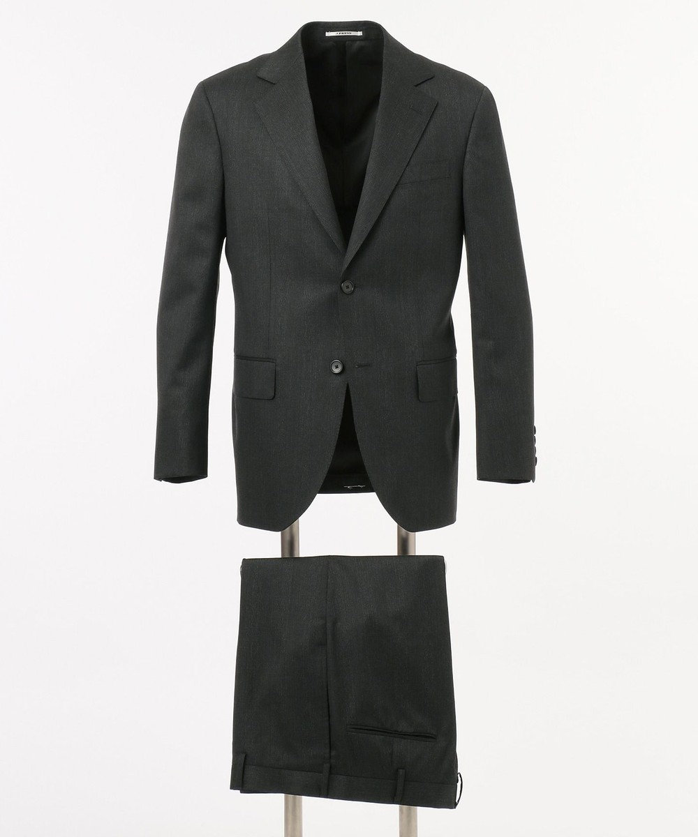J.PRESS MEN 【Essential Clothing】グレナカートチェック スーツ / ノータック グレー系3