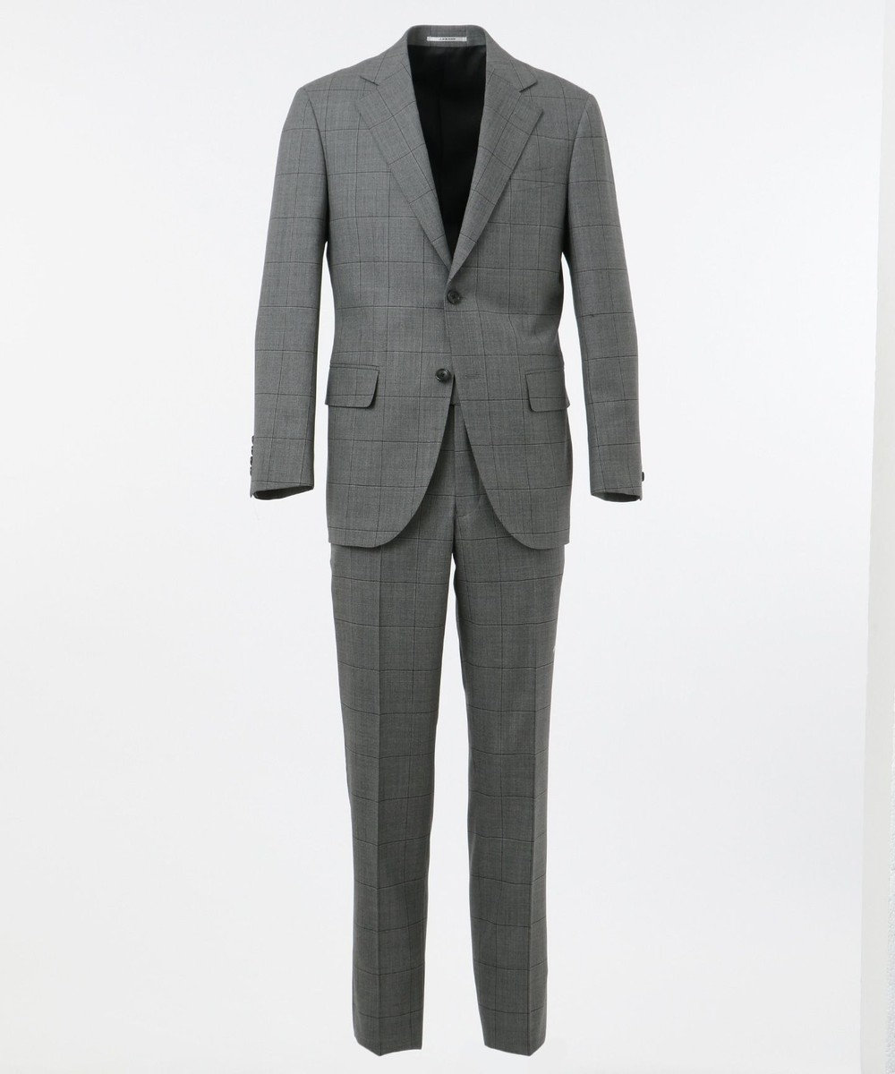 J.PRESS MEN 【ESSENTIAL CLOTHING】ウィンドウペーン スーツ ライトグレー系4
