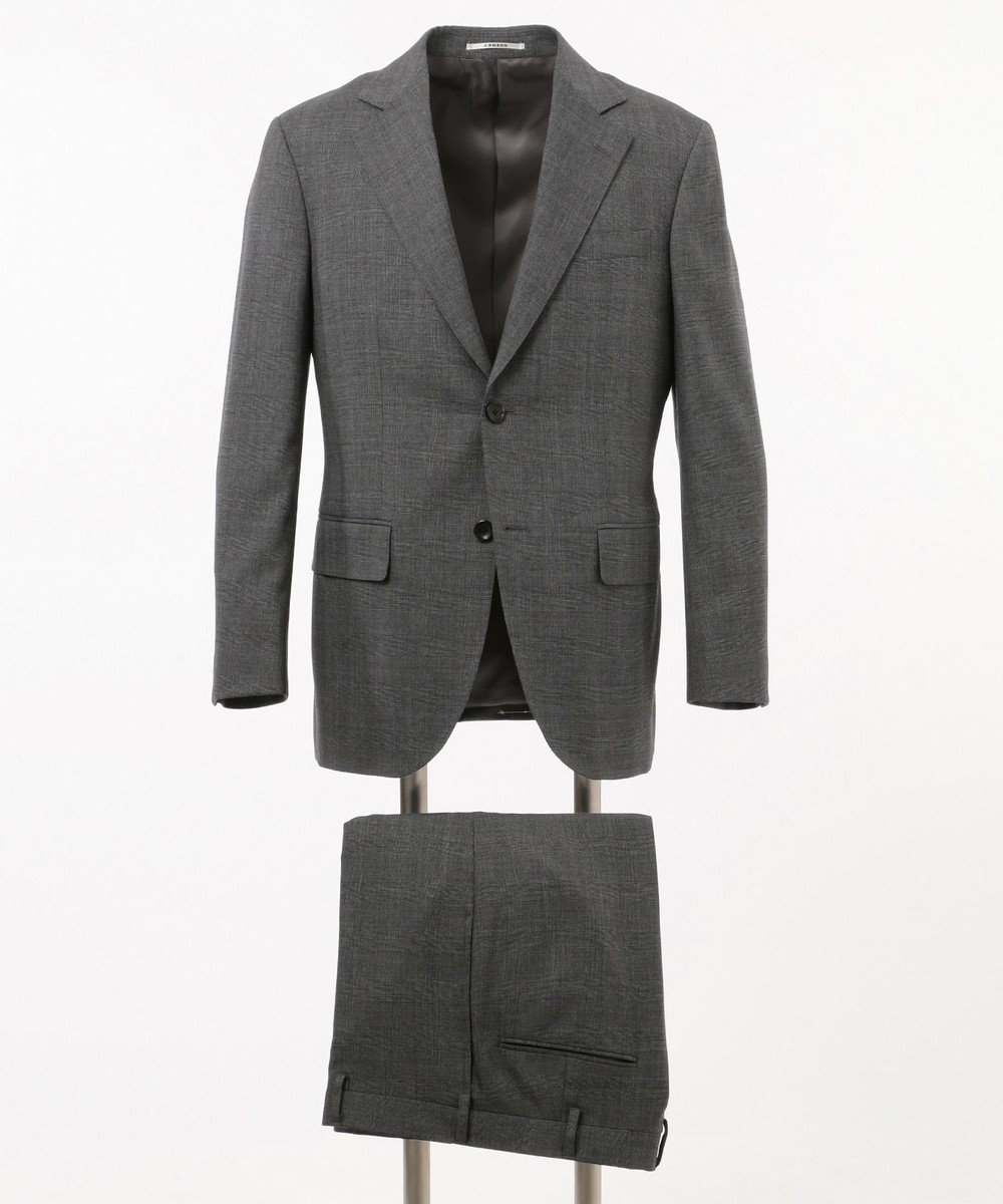 J.PRESS MEN 【Essential Clothing】グレナカート チェック スーツ / Classics 2B ライトグレー系3