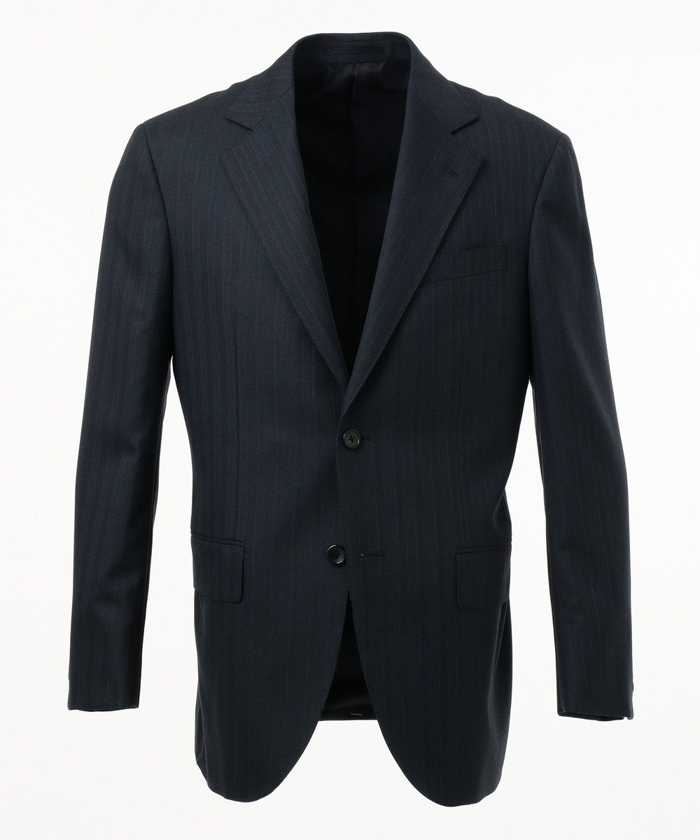 J.PRESS MEN 【Essential Clothing】ヘリンボーンミックスストライプ スーツ ネイビー系1