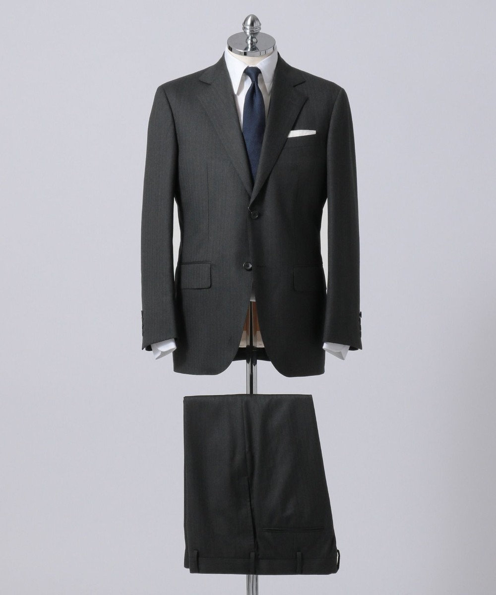 J.PRESS MEN 【Essential Clothing】シャドーヘリンボン スーツ グレー系1