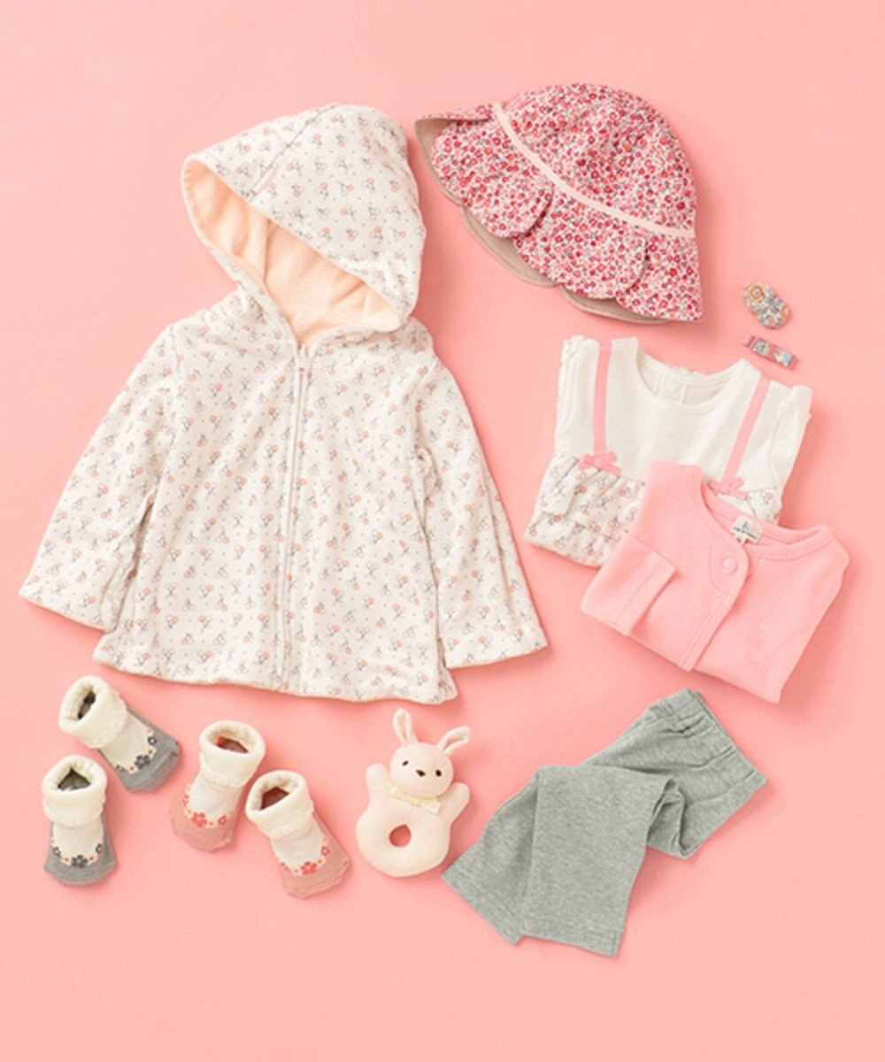 リバーシブル 80 90cm パステルチェリー パーカー 組曲 Kidsファッション通販 公式通販 オンワード クローゼット