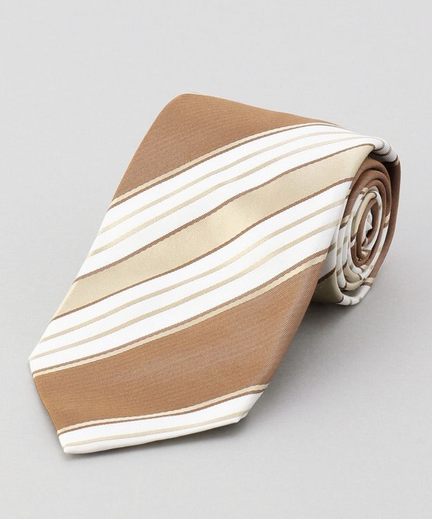 GOTAIRIKU 【日本製】西陣ネクタイ＿ LIGHT BROWN ベージュ系1