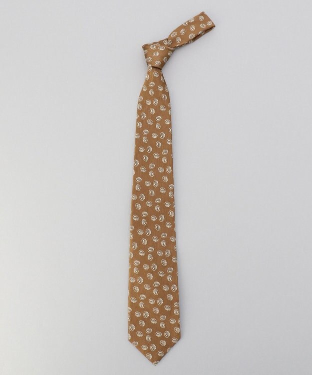 GOTAIRIKU 【日本製】西陣ネクタイ＿ LIGHT BROWN ベージュ系6