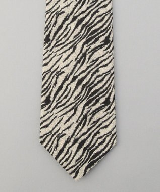 GOTAIRIKU 【STEPHEN WALTERS】ゼブラ柄タイ ホワイト系4
