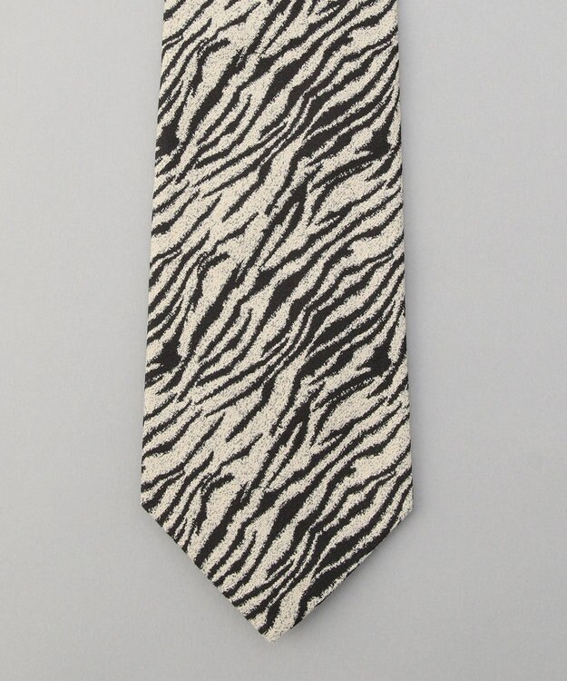 GOTAIRIKU 【STEPHEN WALTERS】ゼブラ柄タイ ホワイト系4
