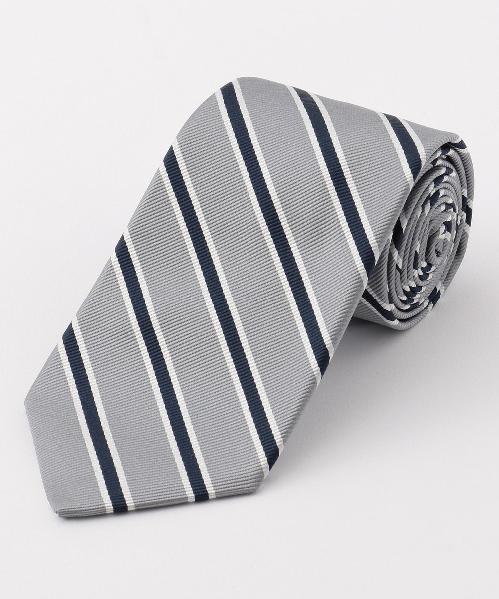 【オンワード】 J.PRESS MEN>スーツ/ネクタイ 【BASIC / リクルート対応】レジメンタル ネクタイ ワイン F メンズ 【送料無料】