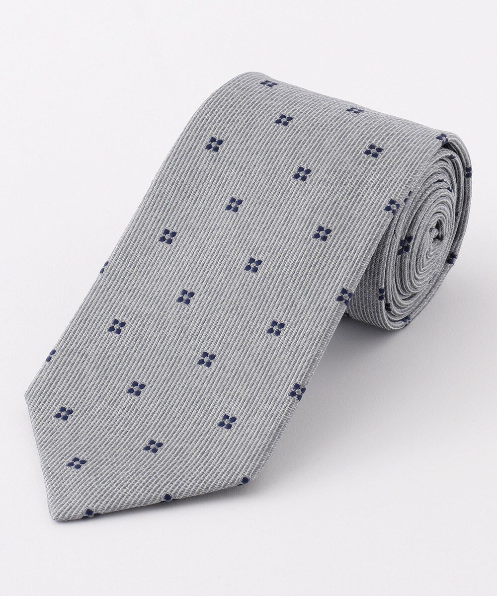 【オンワード】 J.PRESS MEN>スーツ/ネクタイ 【BASIC / リクルート対応】小紋柄 ネクタイ グレー F メンズ 【送料無料】