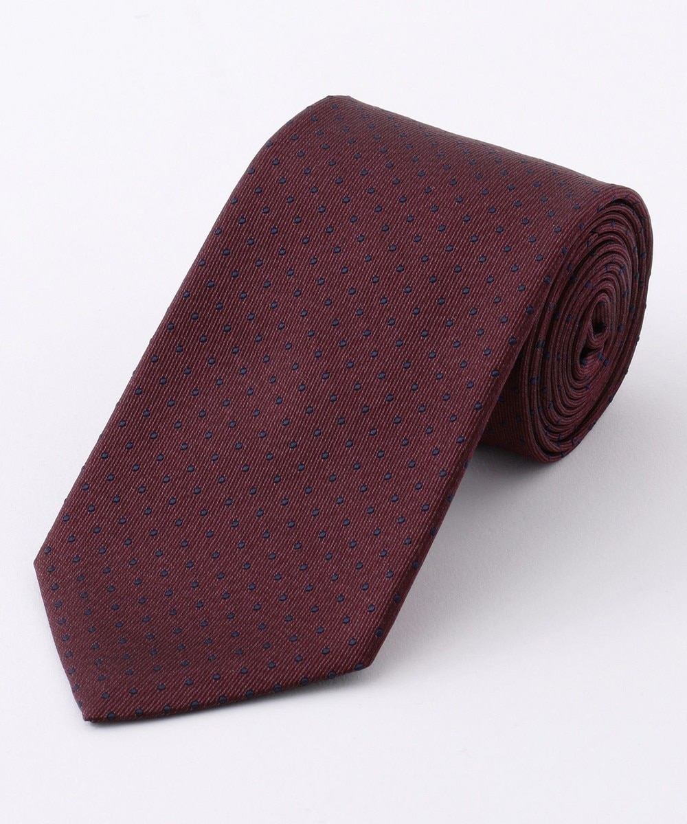 【オンワード】 J.PRESS MEN>スーツ/ネクタイ 【BASIC / リクルート対応】ドット柄 ネクタイ ネイビー F メンズ 【送料無料】