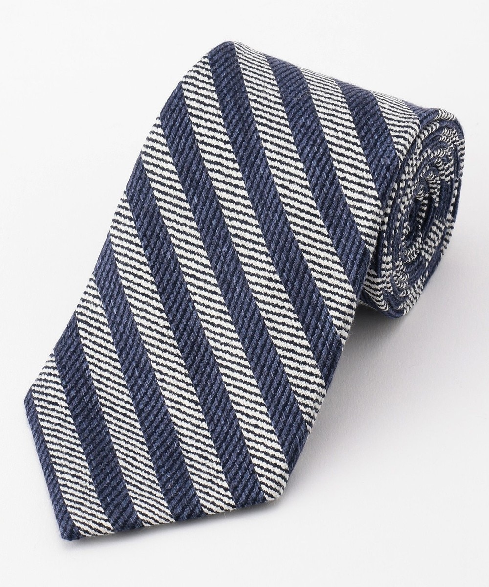 【オンワード】 J.PRESS MEN>スーツ/ネクタイ インディゴレジメンタル ネクタイ ネイビー F メンズ 【送料無料】
