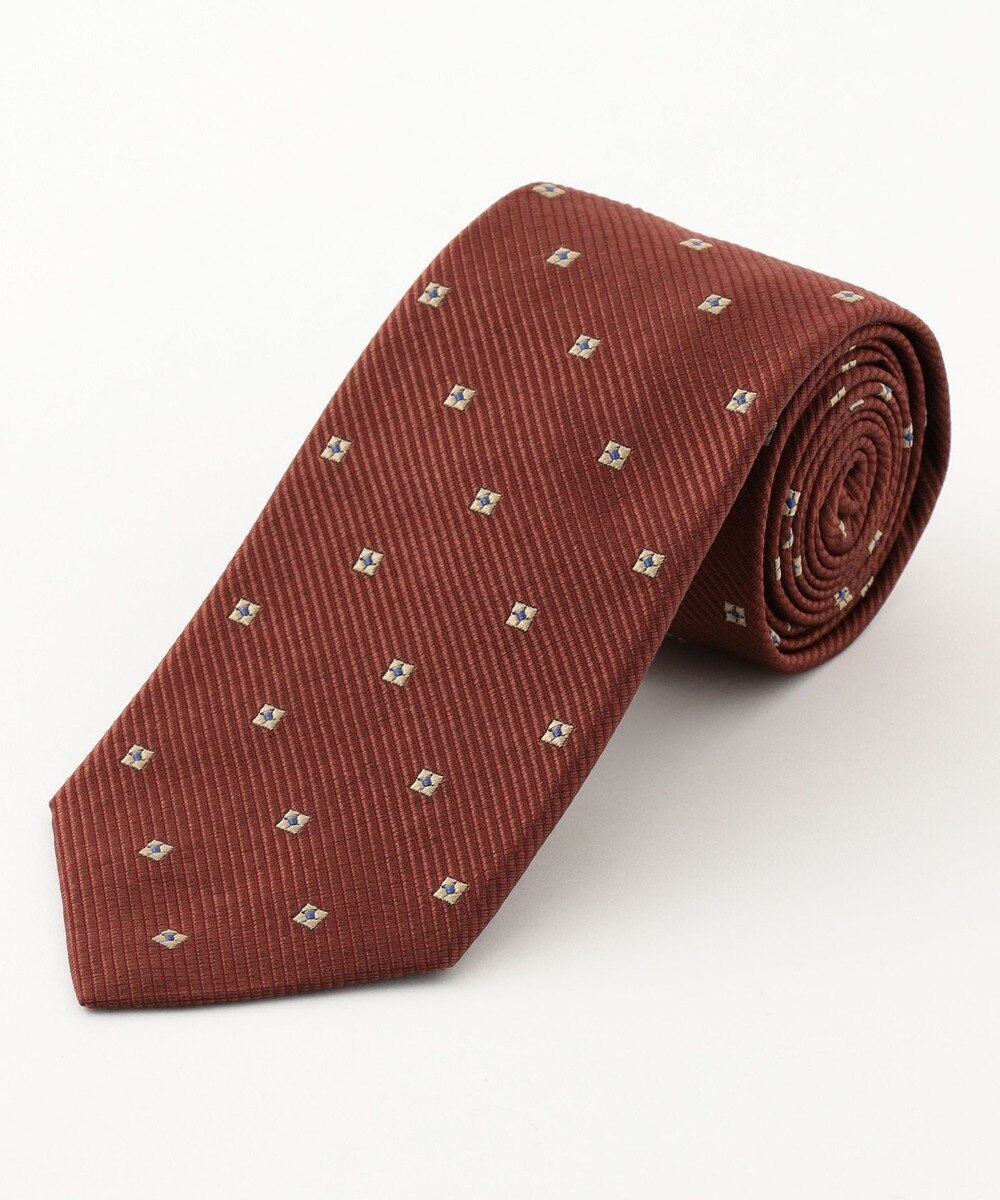 【オンワード】 J.PRESS MEN>スーツ/ネクタイ 【6SENCE MERANGE】スクエア ネクタイ ネイビー F メンズ 【送料無料】