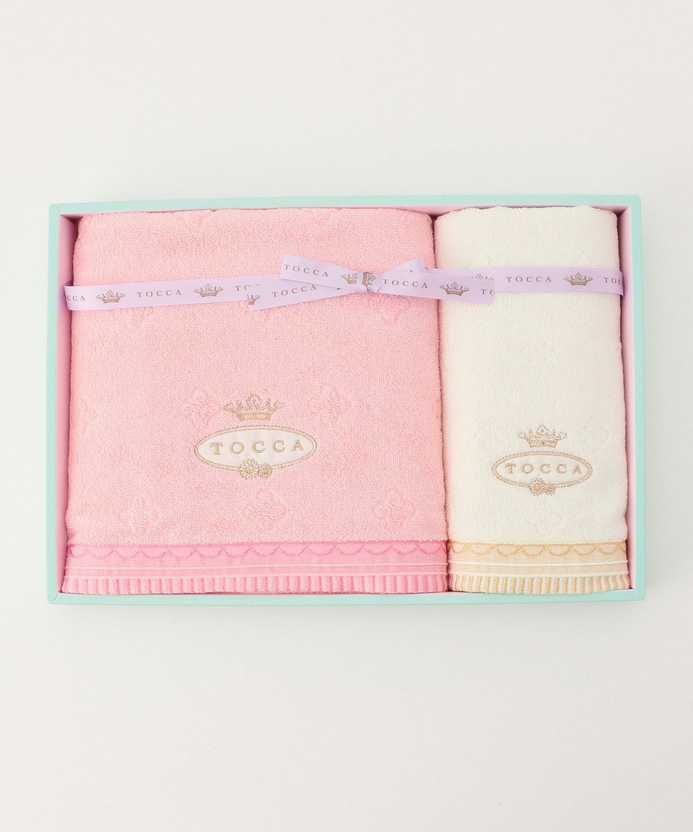 TOCCA 【TOWEL COLLECTION】GIFT BOX タオル（BT-1、FT-1） ピンク系