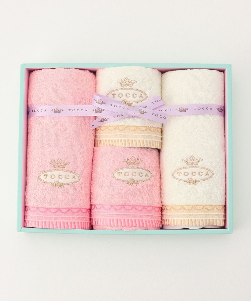 TOCCA 【TOWEL COLLECTION】GIFT BOX タオル（FT-2、GT-2） ピンク系
