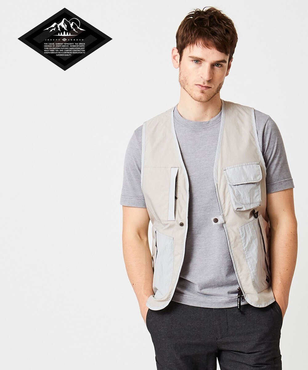 【オンワード】 JOSEPH ABBOUD>トップス 【JOSEPH ABBOUD MOUNTAIN】ハイブリッドストレッチ ベスト ネイビー L メンズ 【送料無料】