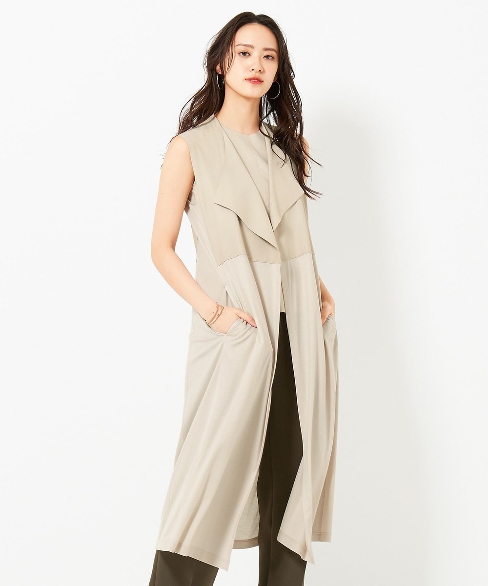 【オンワード】 BEIGE,>トップス MAGADI / ロングジレ Camel 4 レディース 【送料無料】