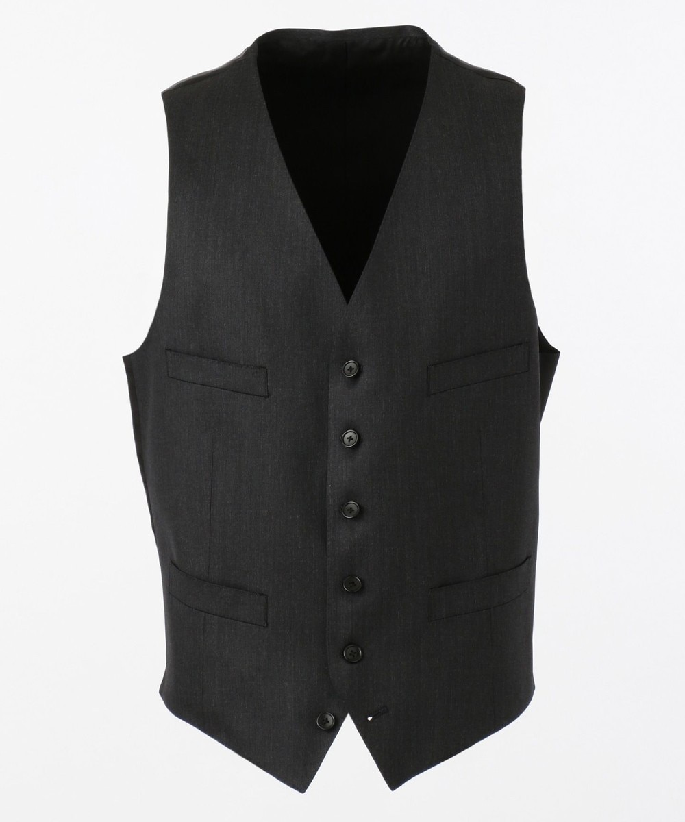 【オンワード】 J.PRESS MEN>スーツ/ネクタイ 【J.PRESS BASIC】ハイランドペピンメリノエレガンスツイル ベスト ネイビー AB6 メンズ 【送料無料】