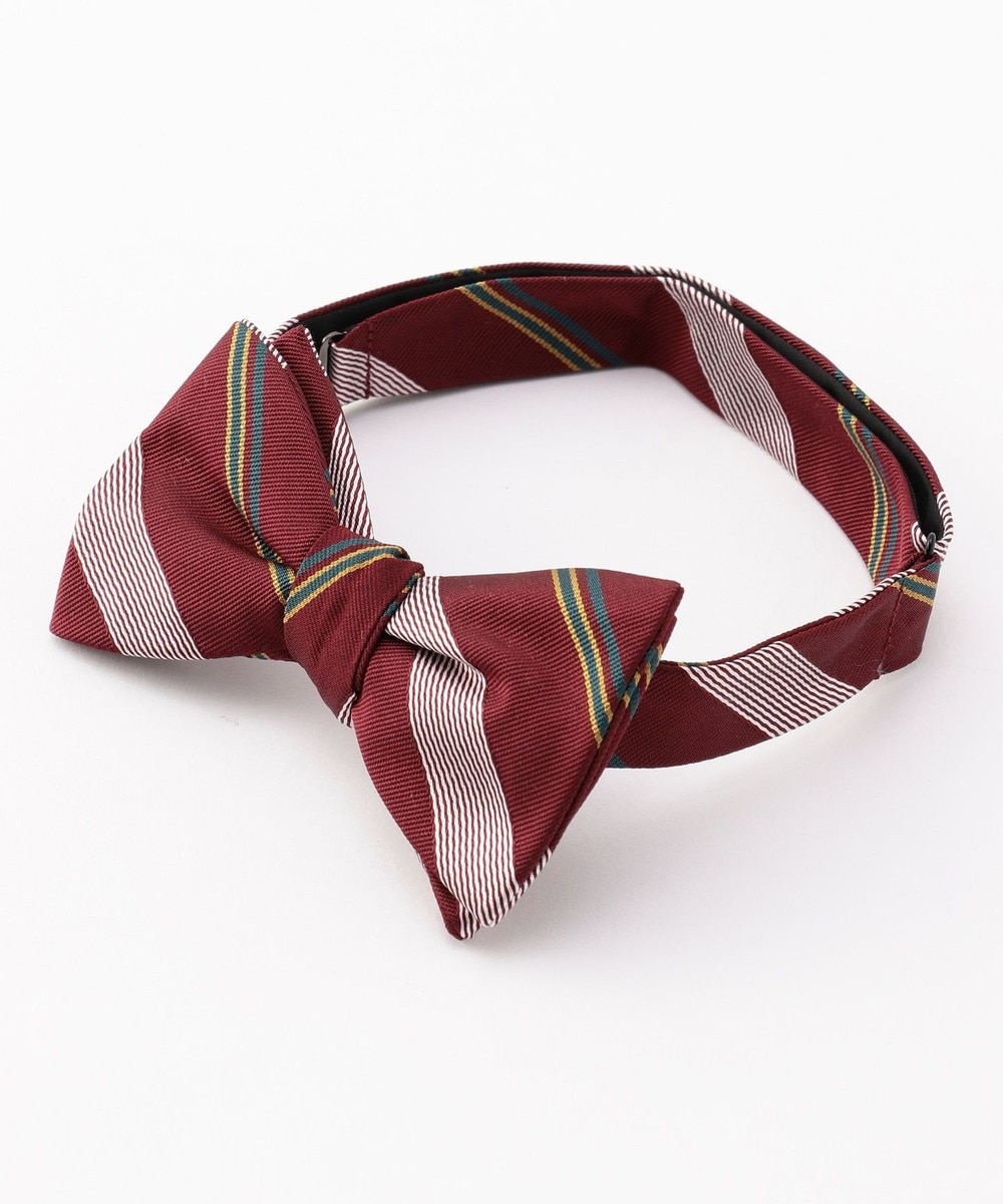 【オンワード】 J.PRESS MEN>スーツ/ネクタイ ストライプ 蝶ネクタイ ネイビー F メンズ 【送料無料】