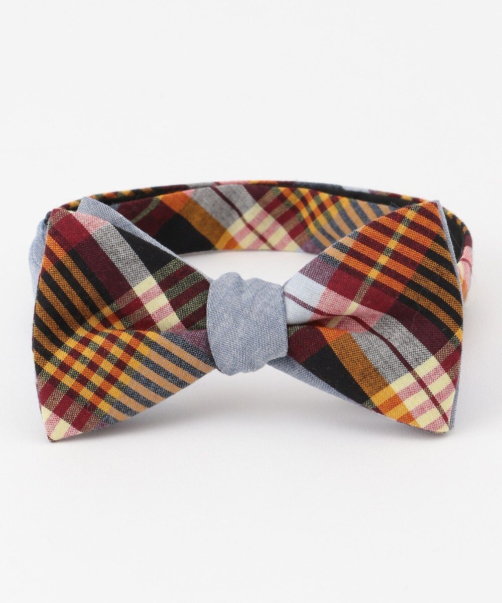 【オンワード】 J.PRESS MEN>スーツ/ネクタイ マドラスチェック 蝶ネクタイ レッド F メンズ 【送料無料】