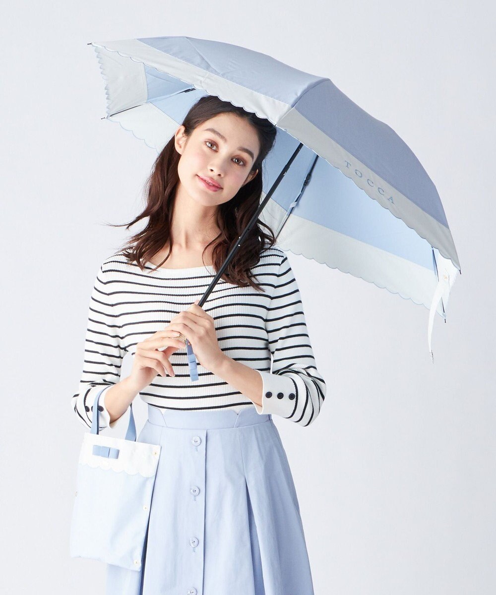 晴雨兼用】SCALLOP PARASOL 折り畳み傘 / TOCCA | ファッション通販