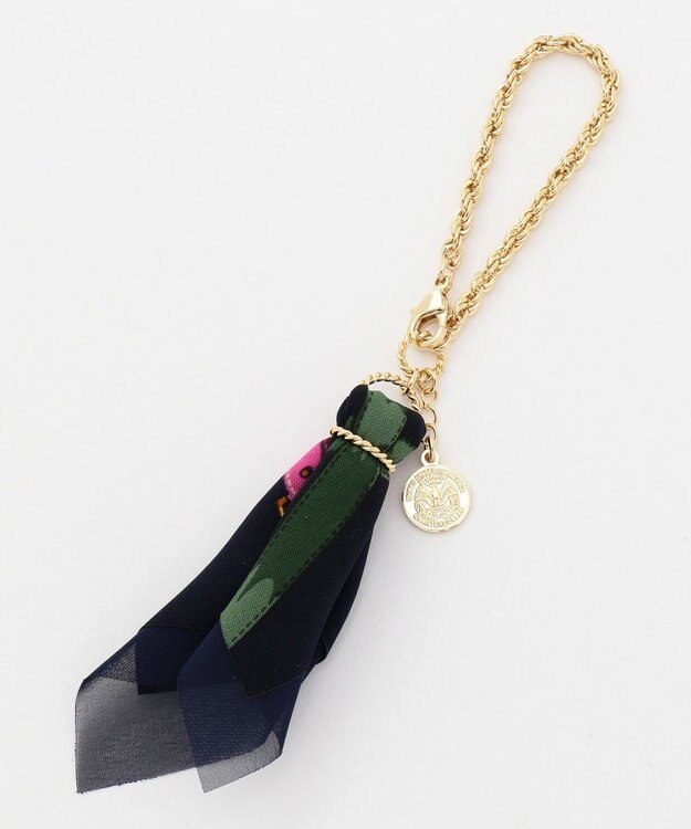 ANY SIS スカーフコイン チャーム ネイビー