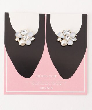 ANY SIS レディ シューズクリップ ビジュー