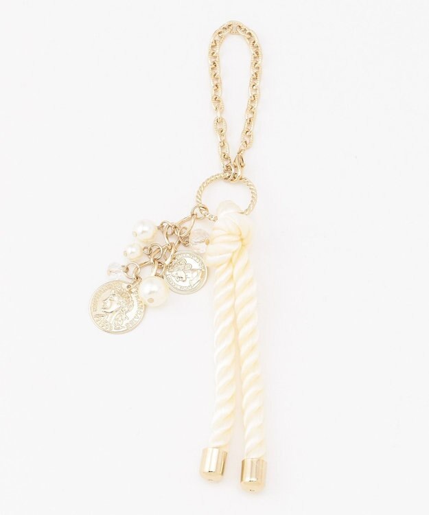 ANY SIS ロープコイン チャーム アイボリー