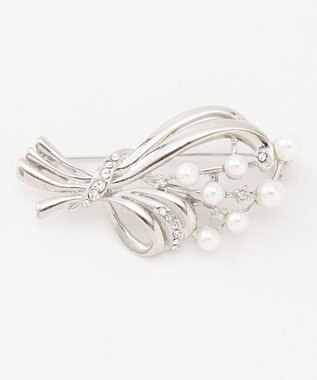 ANY SIS フラワーブーケ ブローチ シルバー系