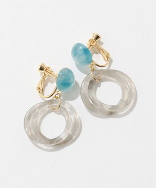 ANY SIS サークルカラーモチーフ イヤリング