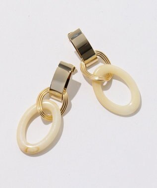 ANY SIS アクリルサークルメタル ピアス