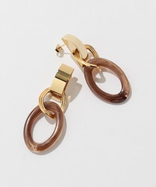 ANY SIS アクリルサークルメタル ピアス