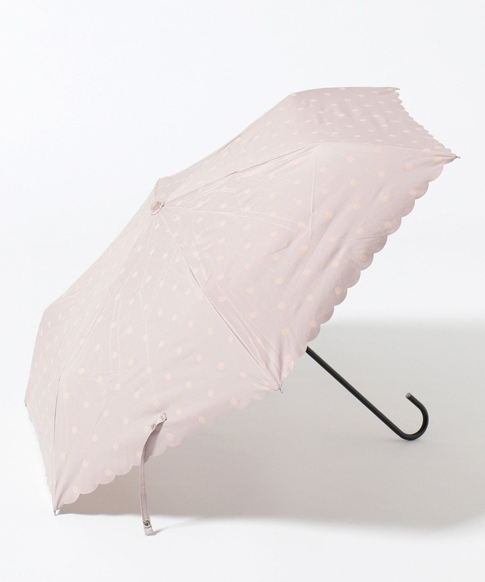 any SiS 【晴雨兼用】ドットパラソル 折りたたみ傘 ピンク系