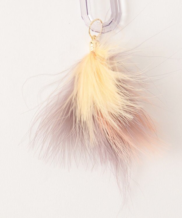 ANY SIS フェザーメタル チャーム ピンク系