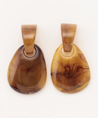 ANY べっ甲風 ピアス