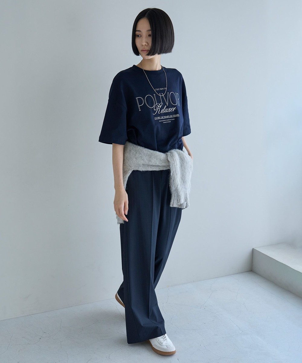 【オンワード】 UNFILO>パンツ 【新色追加/洗える】イージーワイドパンツ ネイビーストライプ S レディース 【オンワード】 UNFILO>パンツ 【新色追加/洗える】イージーワイドパンツ ネイビーストライプ S レディース